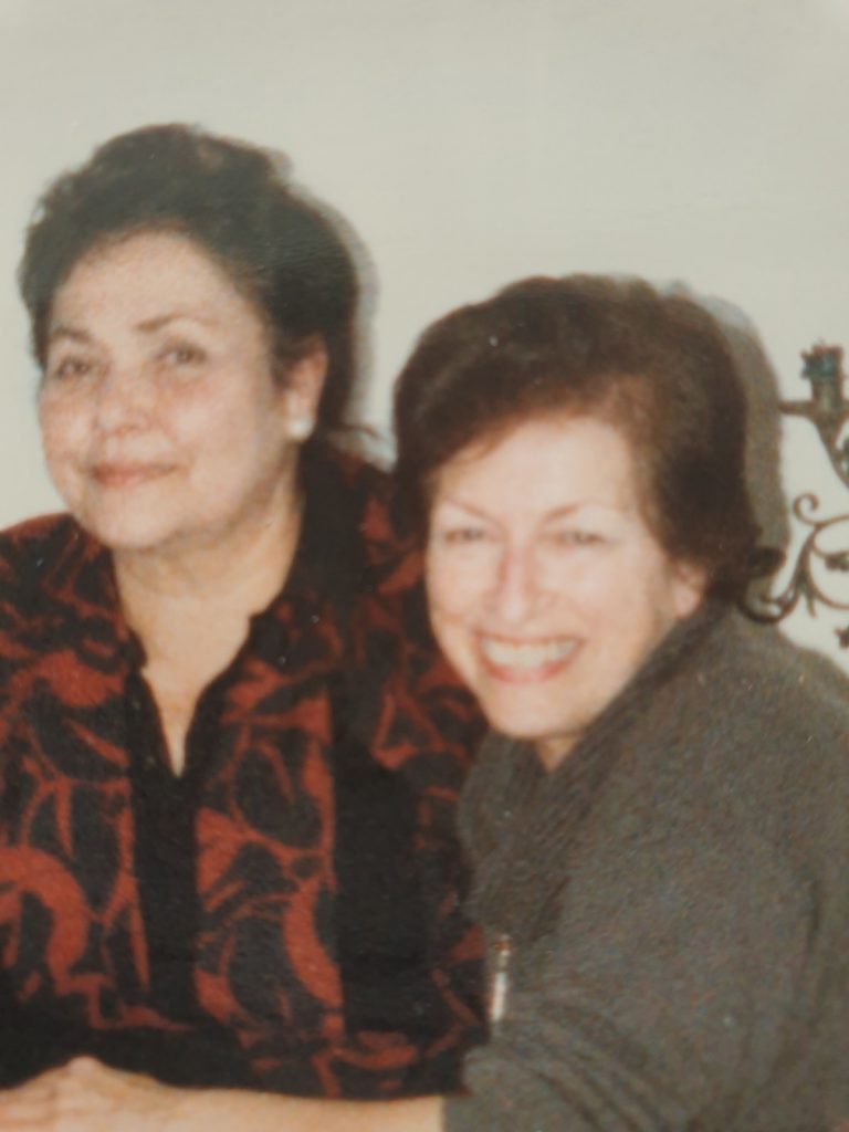 Left: Forough Afnan Hourani , daughter of Hussein Afnan and her cousin Bahiyeh Afnan Shahid, daughter of Nayyir Afnan 