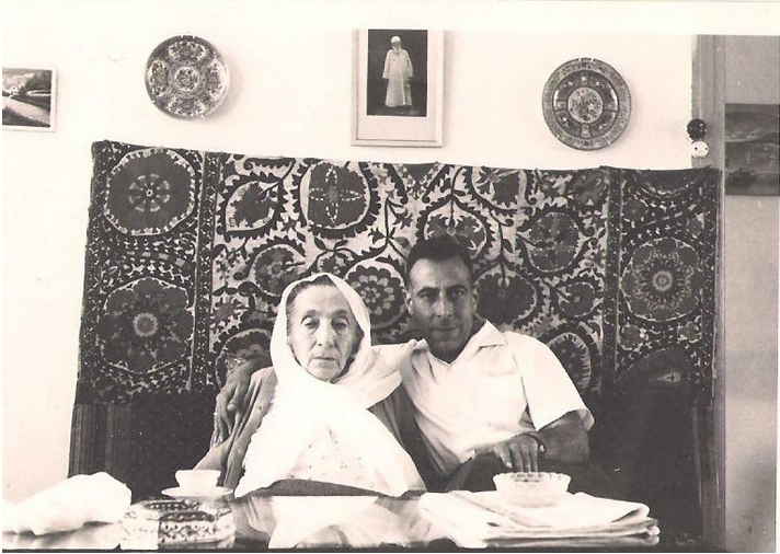 Ruha Khanum with her youngest son, Hassan Jalal Shahid 1961